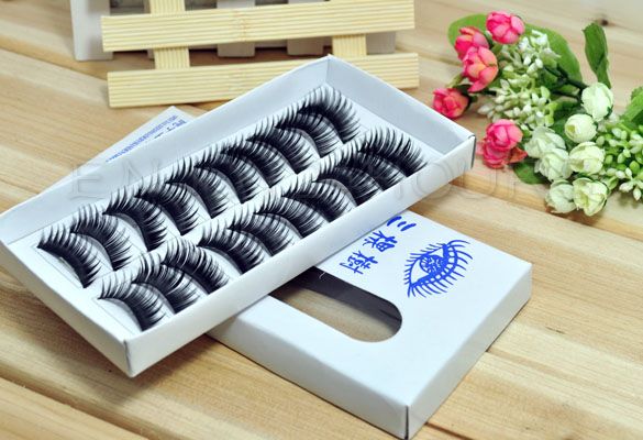 10 Pair Thick Long False Eyelashes Eyelash Eye Lashes Voluminous 