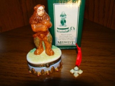   Lion Porcelain Hinged Trinket Box Wizard of Oz MIdwest of Cannon Falls