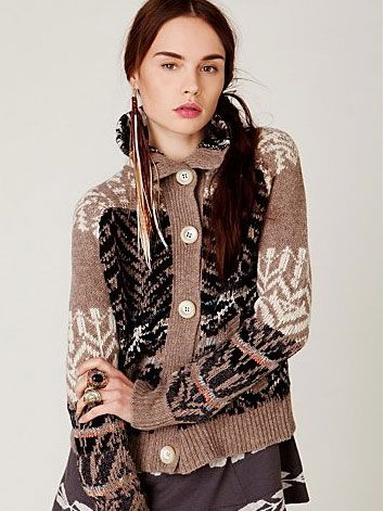 148 FREE PEOPLE Cross My Heart CARDIGAN Sweater * XS S ~ NWT  