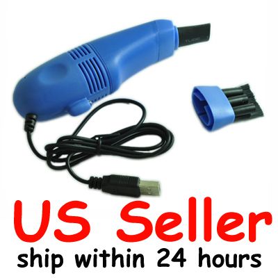 USB Keyboard Laptop Netbook Mini Vacuum Cleaner (Blue)  