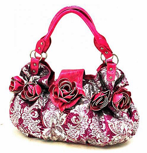 New Quality Zebra Flower Penelope Bag, Black  