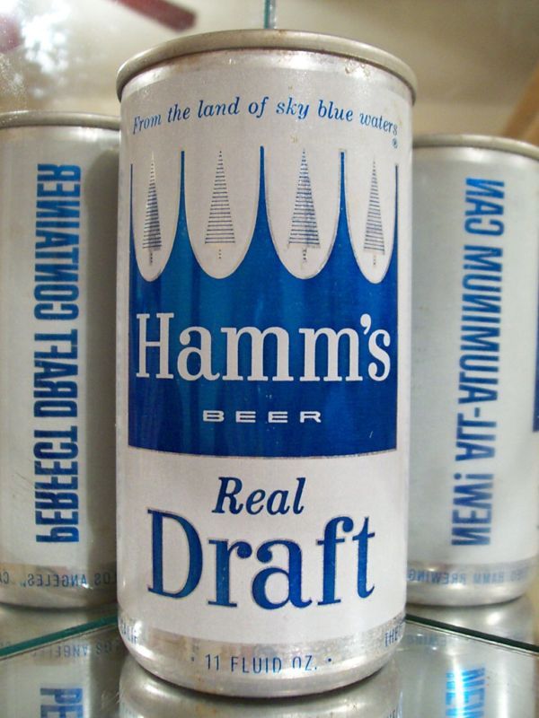 HAMMS DRAFT 11 OZ LA CALIF OLD BEER CAN ALUM 72 8  