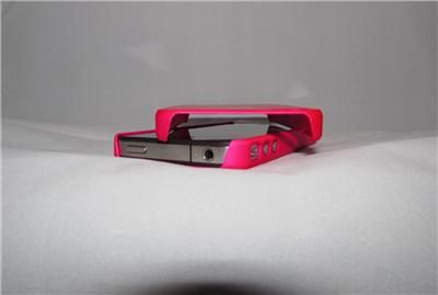 Apple Logo Hard Plastic Hot Pink Case for iPhone 4 4S   Verizon ATT 