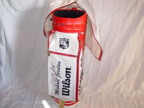 UDA MICHAEL JORDAN AUTO. PERONALLY USED GOLF BAG 1/1  