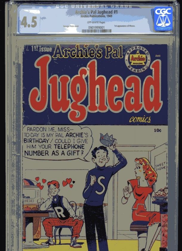 Archies Pal Jughead #1 1st App of Moose CGC Graded 4.5  