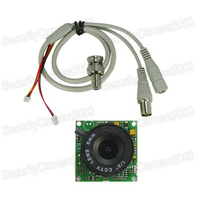 520TVL 1/3 SONY CCD PCB Board Security Camera 6mm Lens  