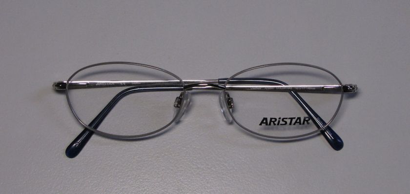 NEW ARISTAR 6847 52 17 140 RX SILVER/BLUE EYEGLASS/GLASSES/FRAME 