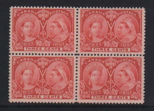 Canada #53 XF/NH Choice Block  