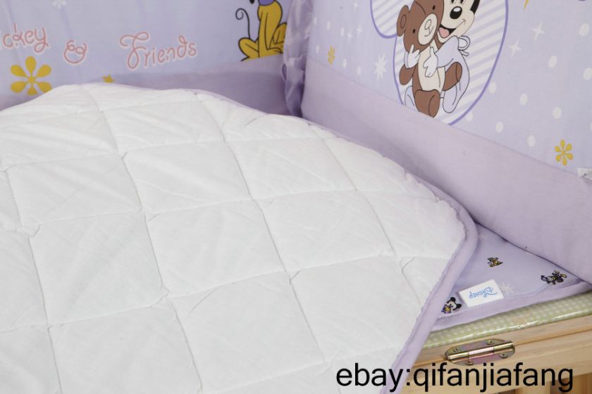 STUNNING DISNEY MICKEY MOUSE BABY CRIB 6PC COMFORTER IN A BAG  