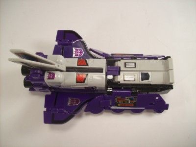   1985 Hasbro Deception Triple Changer Train Astrotrain with Gun  