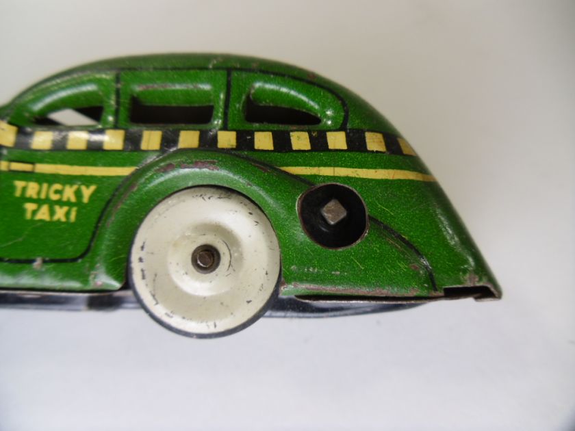 Vintage Marx Toys Tin Litho Tricky Taxi Wind Up Toy  