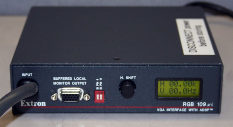 Extron RGB 109xi Dedicated VGA Interface Audio & ADSP  