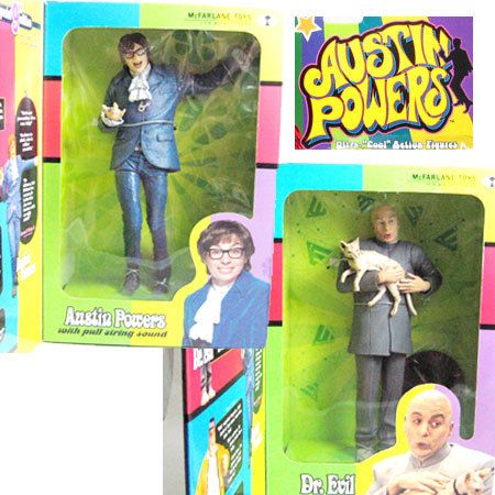 AUSTIN POWERS DR EVIL Talking Pull String Figure Lot 2  