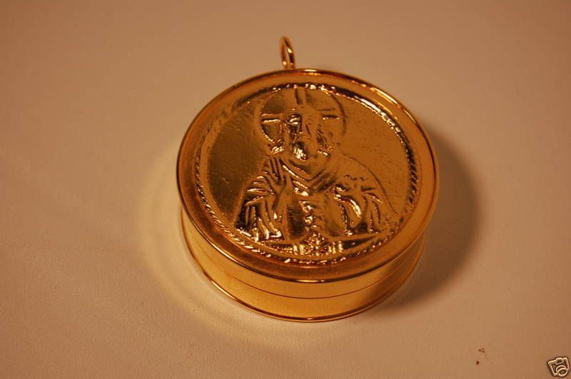 GOLD PATEN PYX   HOST BOX  TRAVEL PATEN (CHALICE CO.)  