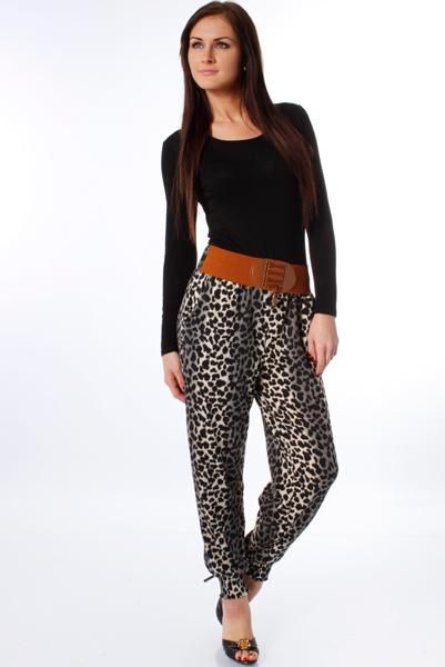   Ali Baba Style Leopard Print Baggy Pants/Trousers Sizes 6,8,10 #2105