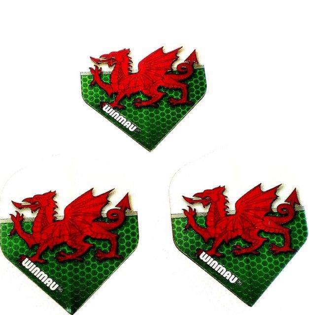 Winmau WELSH DRAGON Flights 3 sets (9 flights) 131  