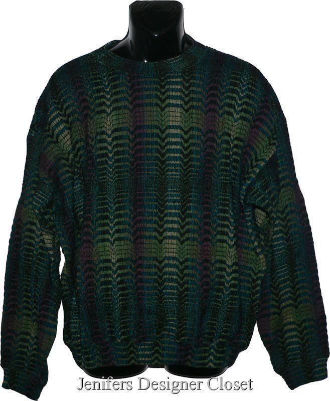 NWT JHANE BARNES wool mens designer pullover sweater XL  