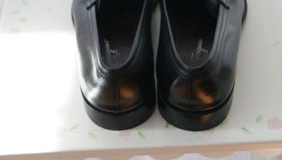 mens SALVATORE FERRAGAMO black dress shoes size 11  