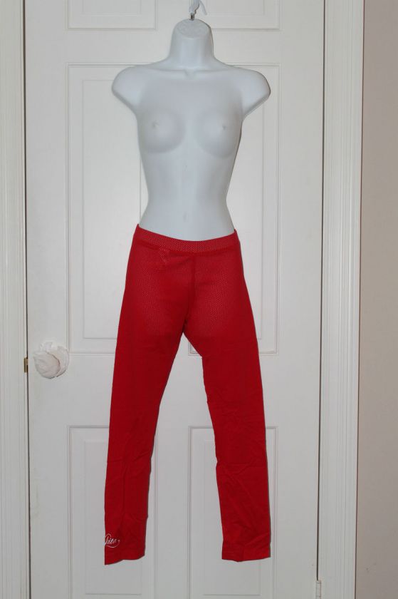 NIKITA CLOTHING CHRISTEL TURNTABLE TIGHT MESH LEGGINGS RED NWT SIZE 