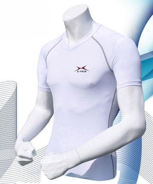 Mens COMPRESSION Shirts Sport Wear Tight T shirts S~XL  