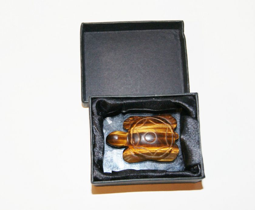 TIGERS EYE TURTLE 0027WB APROXIMATELY 1 1/4 X 2 NEW IN BOX  