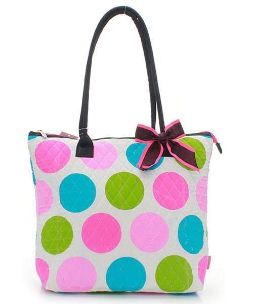 QUILTED SHOULDER BAG Shopping Diaper Beach Market Tote Thirty One 31 