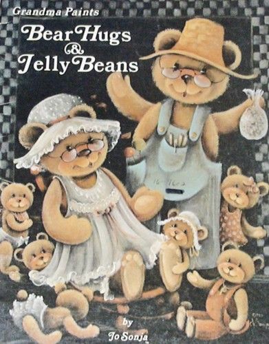 BEAR HUGS & JELLY BEANS Jo Sonja Jansen Painting Book  