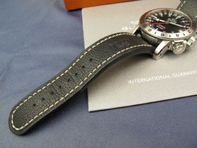 Mens GLYCINE Airman Automatic Date Watch Ref 3865 w/ Box & Papers 