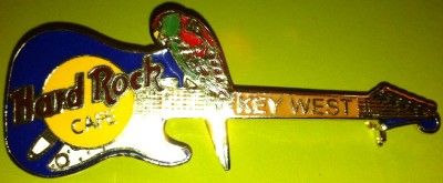 HRC Hard Rock Cafe KEY WEST Parrot GUITAR PIN  