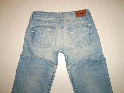 BIG STAR The Buckle Light Wash Liv Bootcut Flare Distressed Jeans 29XL 
