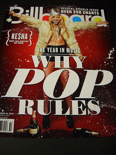 KE$HA Billboard Cover PROMO POSTER AD no mailing label  