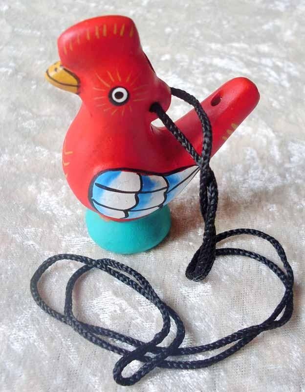 NOVELTY WARBLING WATER BIRD CALLER OCARINA WHISTLE SOUND EFFECTS GIFT 