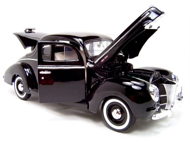 1940 FORD COUPE BLACK 118 DIECAST MODEL CAR  