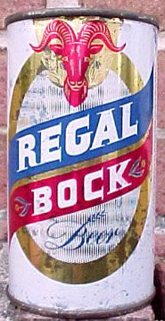 REGAL BOCK BEER Flat Top Can, San Francisco, CALIFORNIA  