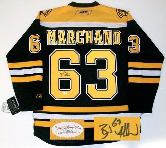 BRAD MARCHAND SIGNED BOSTON BRUINS HOME RBK JERSEY JSA  