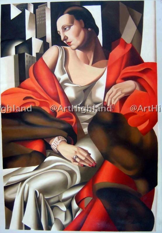 Portrait Oil Painting Tamara De Lempicka Madame Boucard  