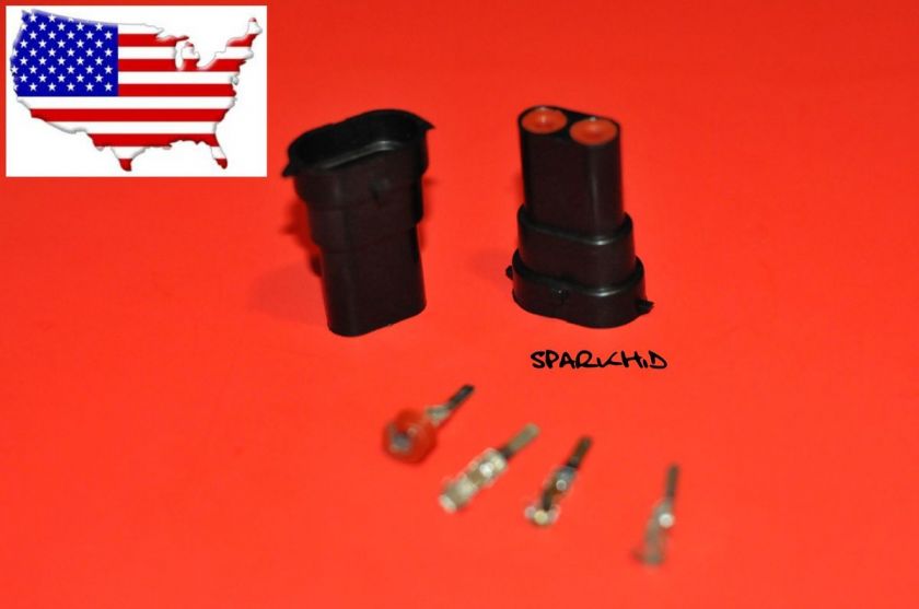 2x H11 H9 H8 Male connector HID Plug Socket adaptor NEW cap cover H11 