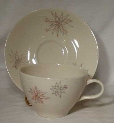 CARIBE china PINK FANCY Cup & Saucer Set  