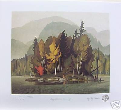 CASSON print group of seven HAZY OCTOBER LTD art  