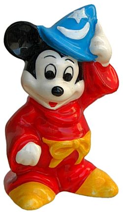 Vntg Japan DISNEY FANTASIA MICKEY MOUSE SORCERER Figurine  