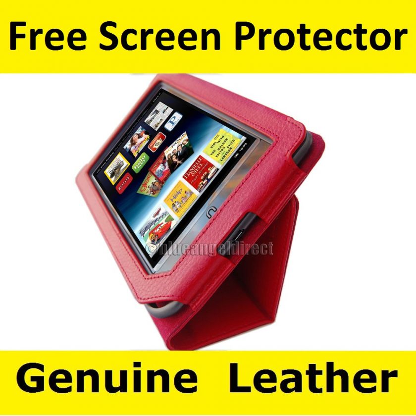  Nook Tablet Color Genuine Leather cover case w 