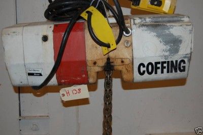 COFFING ELECTRIC CHAIN HOIST 2 TON  