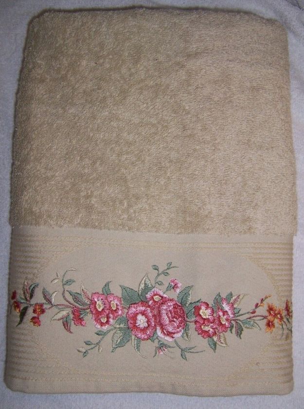 CROSCILL CHAPEL HILL BELLA 1 BATH TOWEL   TAUPE   NEW  