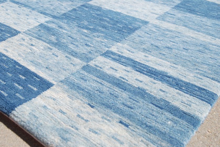 4x6 Denim Blue Contemporary Rug Eco Friendly Non Toxic Nursery Baby 