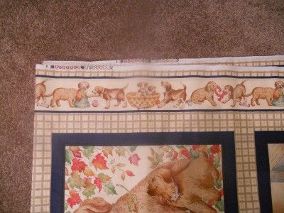 Labrador Retriever Brown Dog Puppy Fabric Panel 1 yard  