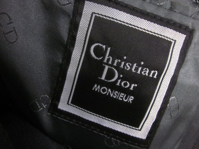 AUTH CHRISTIAN DIOR mens Gray Wool Blazer Sz 40  