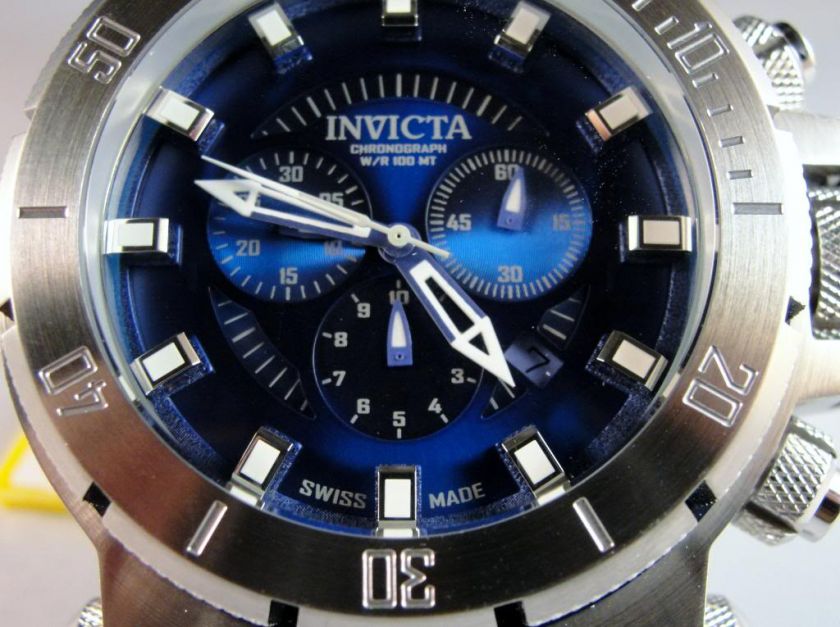 NEW INVICTA MENS COALITION FORCES 1939 CHRONOGRAPH BLUE DIAL S.S 