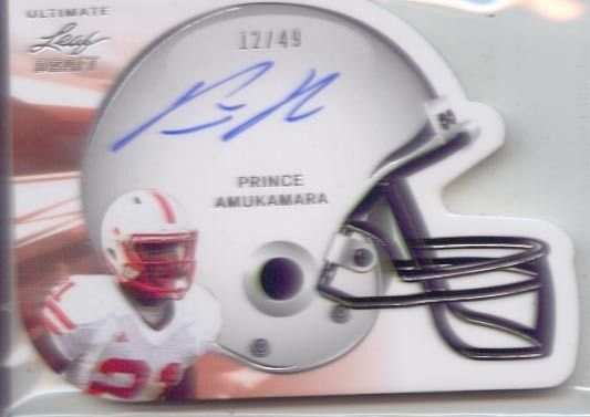   rc rookie auto autograph giants nebraska huskers college #/49  