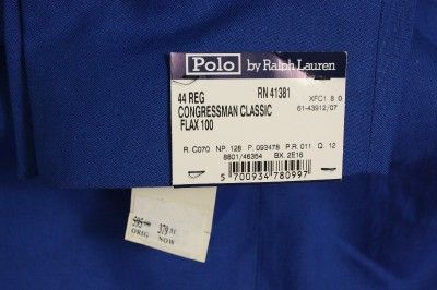 Brand new MENS POLO RALPH LAUREN CONGRESSMAN CLASSIC BLAZER JACKET 