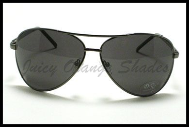 DQ Classic COP PILOT Aviator SPRING HINGE Shades BLACK  